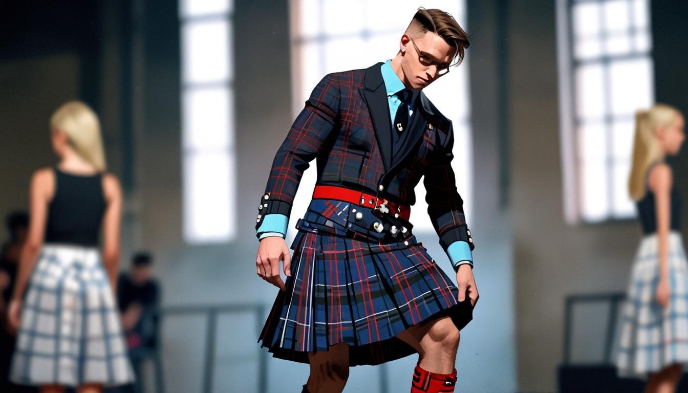 Graeme Bone lleva sus diseños de kilts a las pasarelas de Nueva York