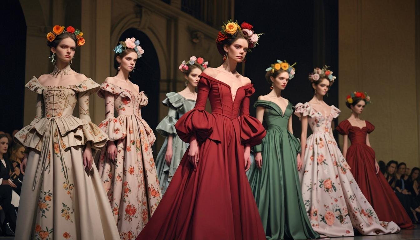 La colección Otoño 2025 de alice + olivia fusiona Shakespeare con la moda contemporánea