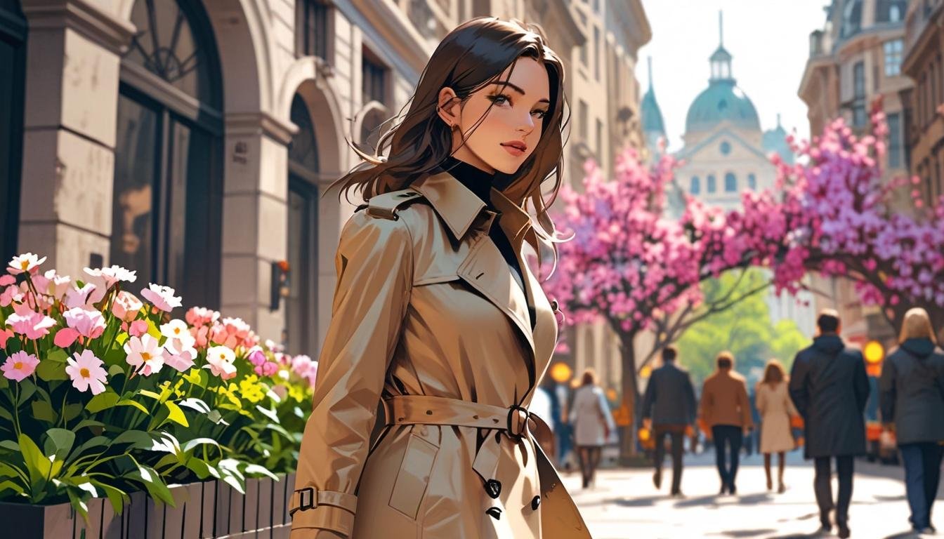 El timeless trench coat vuelve a brillar en la moda de primavera