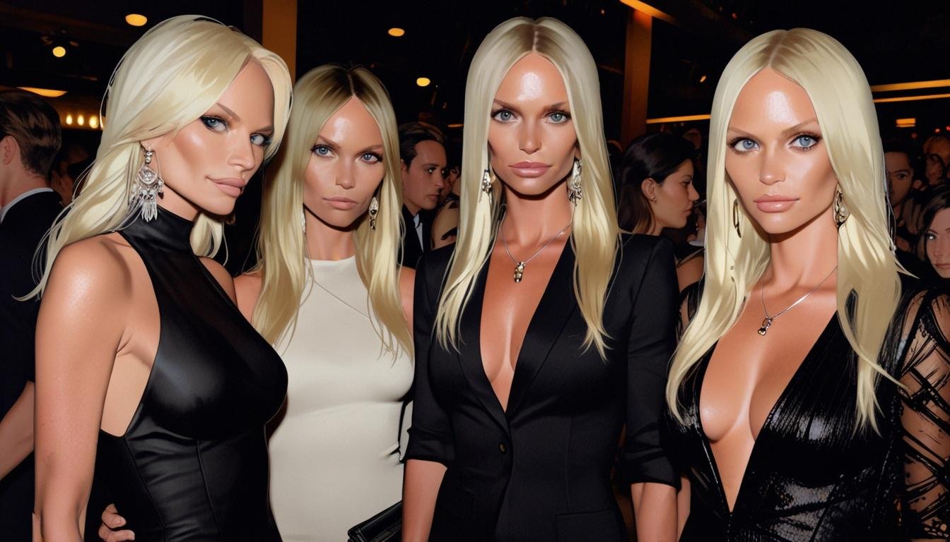 Donatella Versace es vista en un club nocturno tras su anuncio de salida de la marca