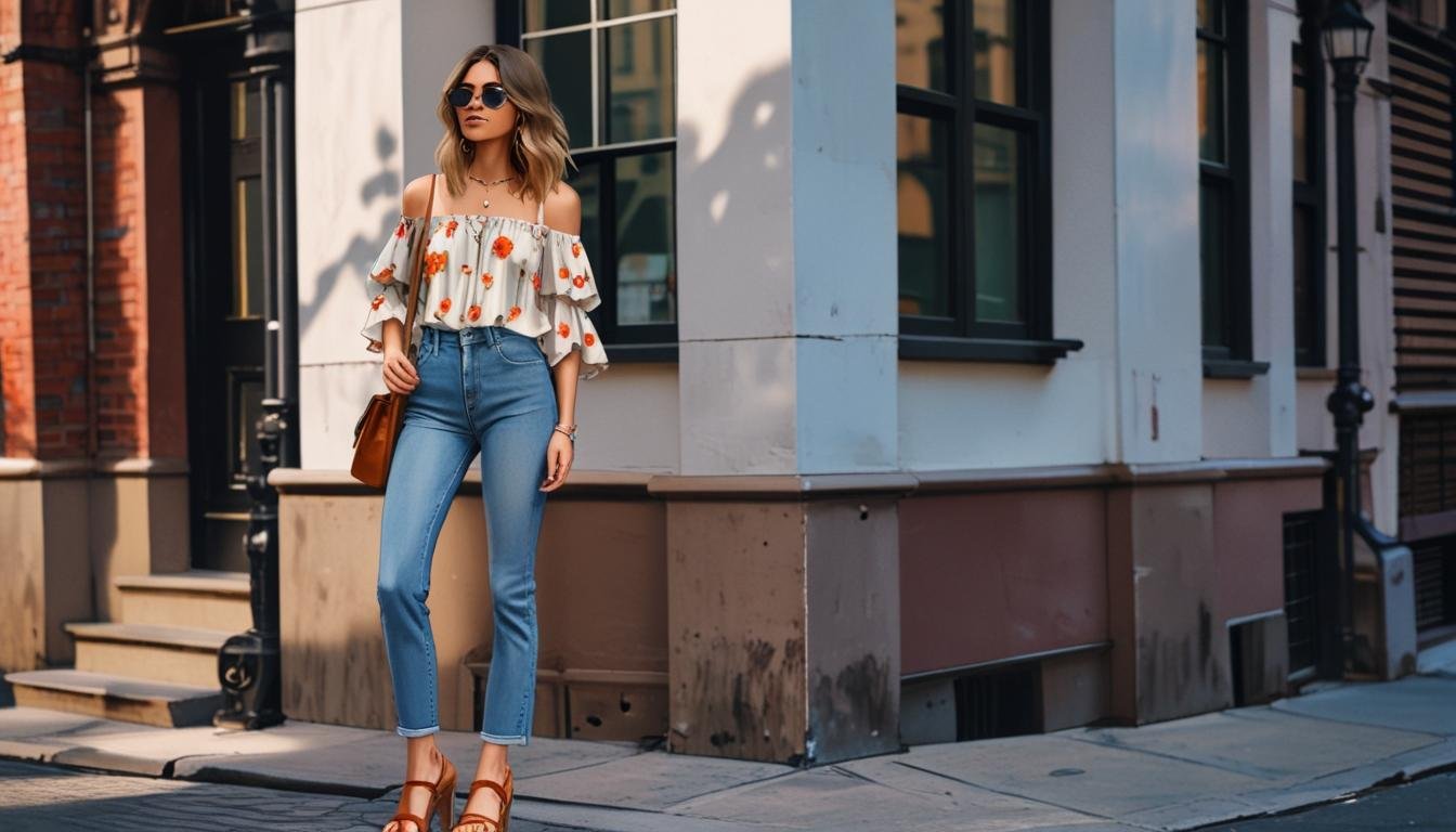 Gigi Hadid marca tendencia en Nueva York con blusas de volantes