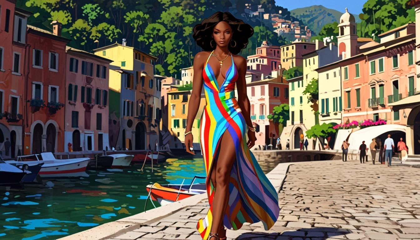Naomi Campbell rinde homenaje a Franca Sozzani en Portofino