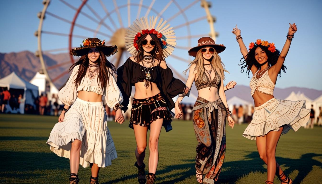 La moda bohemia de Magnolia Pearl brilla en Coachella